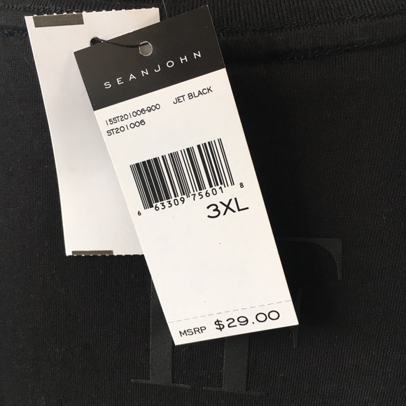 Sean John T-Shirt Black short sleeve Cotton - Picture 7 of 9